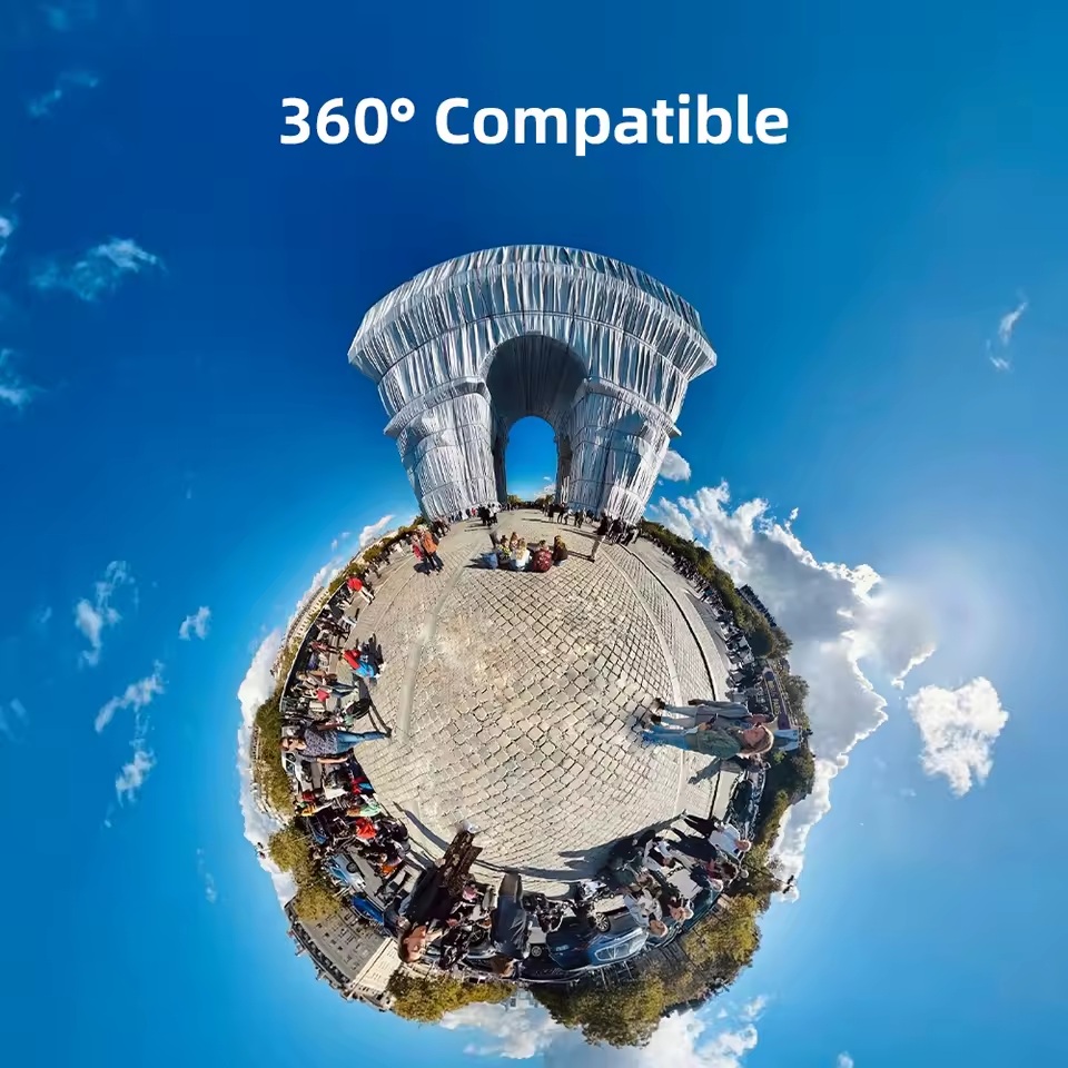 Jaula de Aluminio para Insta360 X5 + Kit de Protectores de Lente y Pantalla - Imagen 4