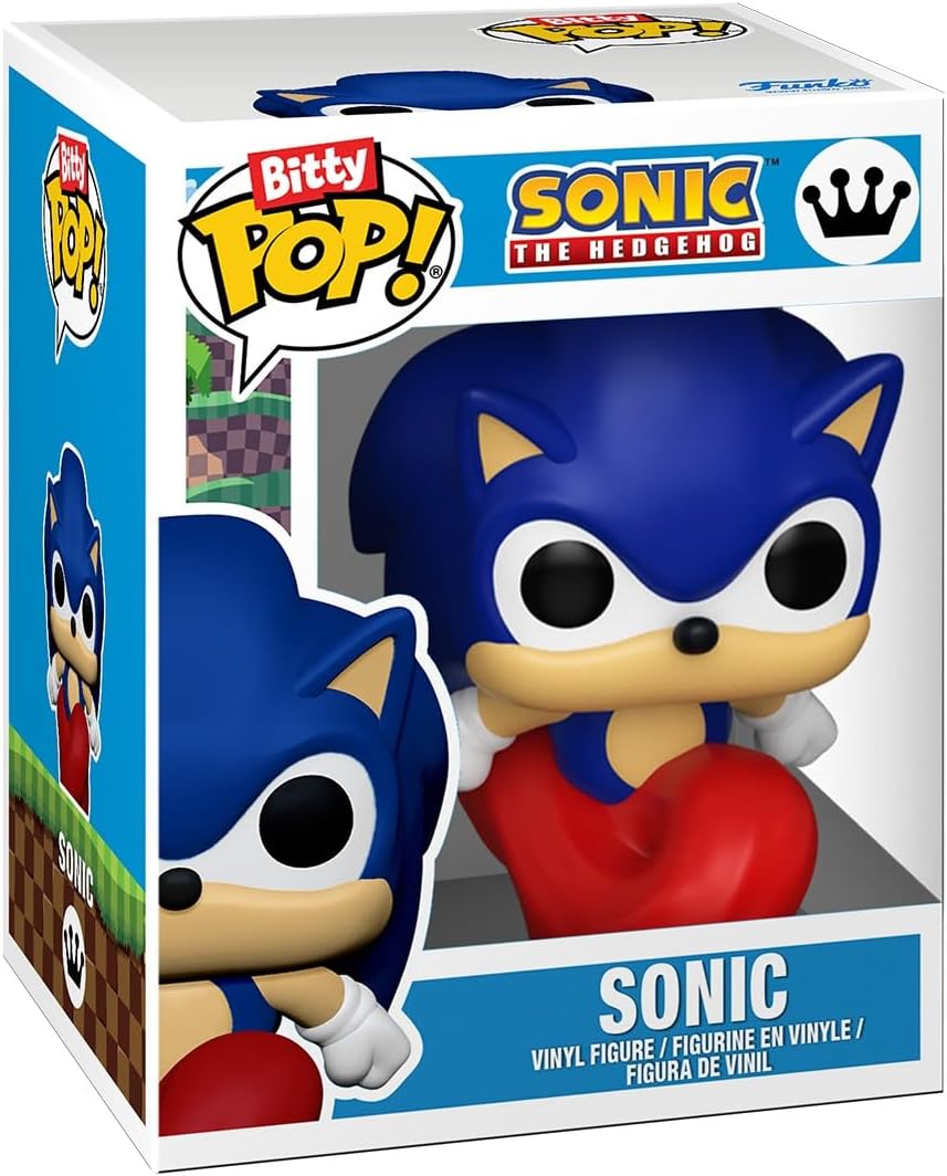 Funko Bitty Pop! Sonic the Hedgehog: Set de 4 Mini Figuras (Incluye Estante Exhibidor) - Imagen 3