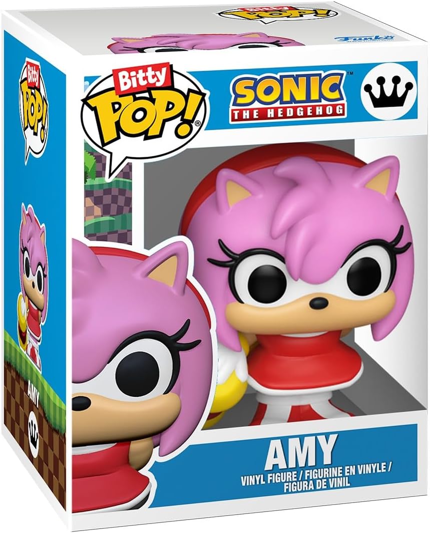 Funko Bitty Pop! Sonic the Hedgehog: Set de 4 Mini Figuras (Incluye Estante Exhibidor) - Imagen 4