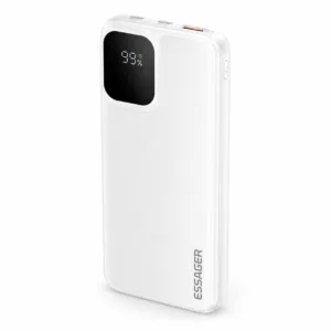 Essager Power Bank 20000mAh con Pantalla Digital y Cables Integrados